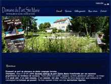 Tablet Screenshot of domaine-port-sainte-marie.com